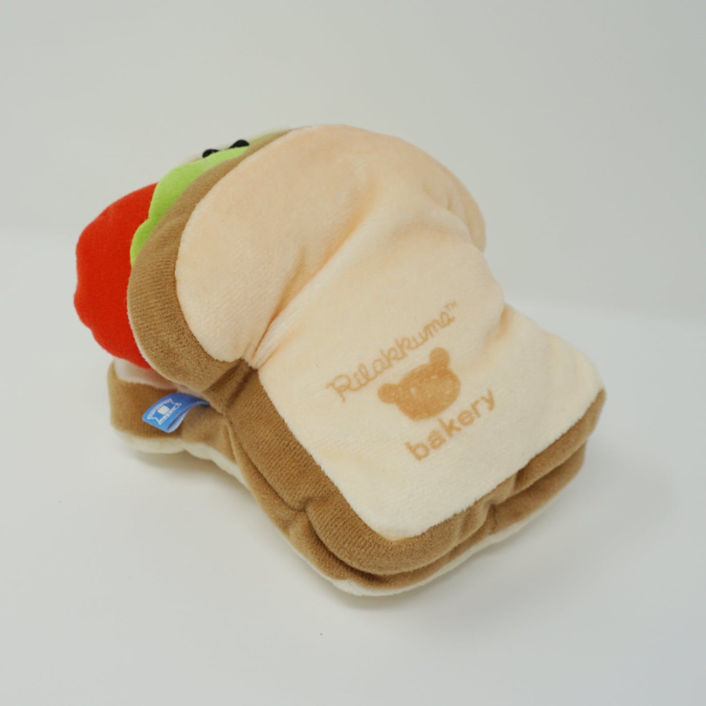 2015 Cat Kiiroitori in Sandwich Plush  - Lawson Limited Lazy Cat Neko Theme Rilakkuma - San-X