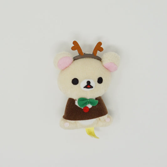 2015 Korilakkuma Brown Reindeer Cape Prize Plush Keychain  - Christmas - Rilakkuma